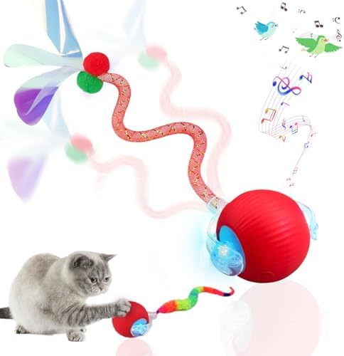 Interactive Cat Toy Ball, Smart Moving Pet Toy for Cats & Dogs by Unknown