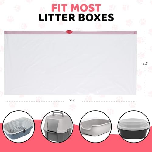 Cat Litter Box Liners 10 Count Jumbo Heavy Duty - Image 2