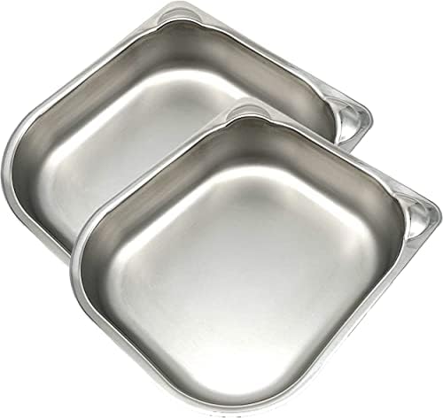 Cat Mate Stainless Steel Bowl Inserts for C100 & C200 Automatic Pet Feeders (Pack of 2) by CatMate