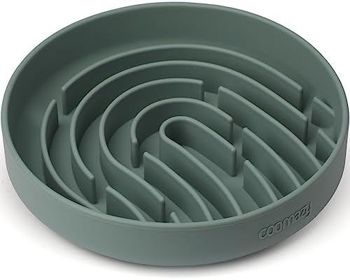 Coomazy Slow Feeder Dog Bowls, Silicone Anti Choking Puzzle Dog Food Bowl by Coomazy