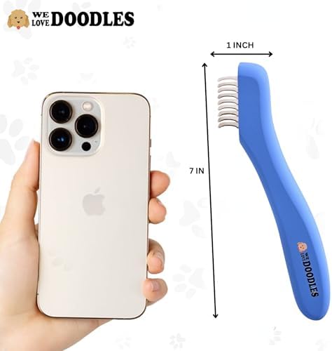Dematting Comb for Dogs, Undercoat Rake Grooming Tool, Mat Remover, 9 Blade - Image 6