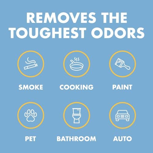 Gonzo Odor Air Magnet Max Gel Odor Eliminator (2 PACK) For Car, Closet, Trash & Pet Areas, Smoke Odors - Lavender and Linen Scent, 14 oz Jars, Blue - Image 2