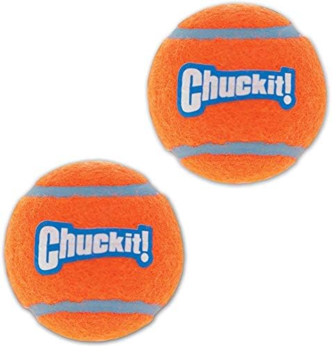 Chuckit! 6 Pack of Tennis Balls, Small, Launcher Compatible Dog Toys by Chuckit