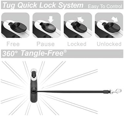 TUG Original Retractable Dog Leash, 16 ft (Large, White) - Image 4