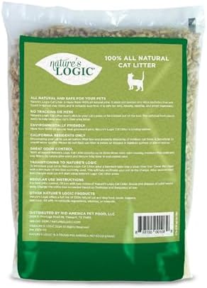 NATURE'S LOGIC Pine Pellet Cat Litter - 100% Natural - Unscented, 12 lb - Image 2