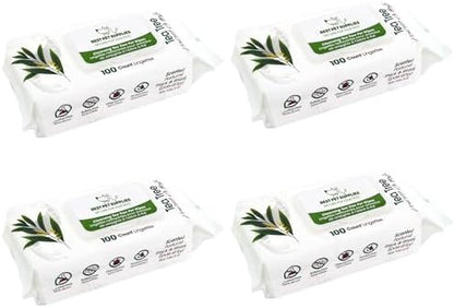 Best Pet Supplies Cleaning Dog Wipes - Cleansing Tea Tree, 400 Count by BestPetSuppliesLLC