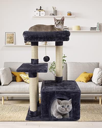 Cute Cat Tree Kitten Cat Tower Condo Cat Furniture Sisal Scratching Posts D - Image 2