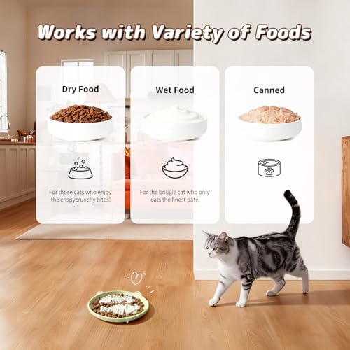 Slow Feeder Cat Bowl, 2 PCS Silicone Cat Bowl, Slow Feeder Ideal for Dry and Wet Food, Easy to Clean, Interactive Puzzle Toy for Pets Food Training, Keeps Cats Busy,6.69" W*0.65" H - Image 4