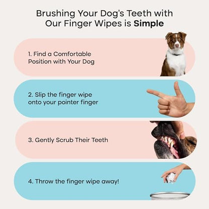 Uproot Clean Pet Dental Finger Wipes: Safe, Rinse-Free, Disposable, 50ct. - Image 5
