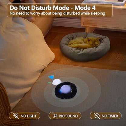 ORSDA Cat Toys, Interactive Activated Moving Ball in 7 Holes Mat, Automatic Fast Rolling Ball, Hide and Seek Toys for Indoor Cats, Exercise Kicker Mouse Catching Game - Image 6