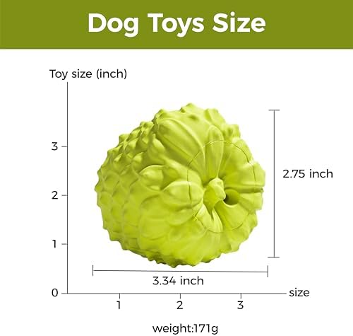 MewaJump Dog Chew Toys, Rubber Dog Toys Squeaky Toys for Aggressive Chewers - Image 2