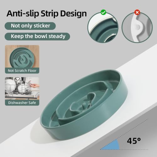Havniva Ceramic Slow Feeder Dog Bowls, 6.1 in Slow Feeder for Small Breed - Image 4