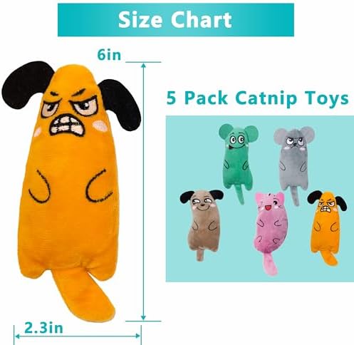 MMaiiu 5pcs Catnip Toys, Funny cat Toy, bite Resistant cat Toys - Image 2