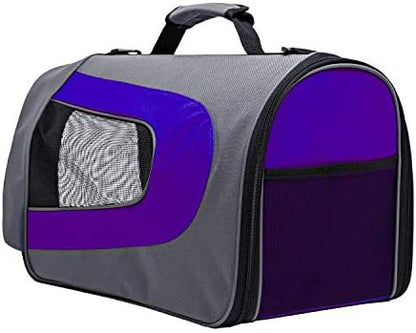Pawer 18” x 11”x 11” Soft-Sided Foldable Airline Approved Pet Carrier for Cat, Puppy and Small Dog, Washable 600D Oxford Fabric, with Handle and Strap for Carry, Multiple Colors Available - Image 6