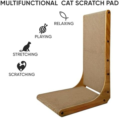 Cat Scratcher, L-Shaped Cat Scratching Pad, 23 Inch, Small - Image 3