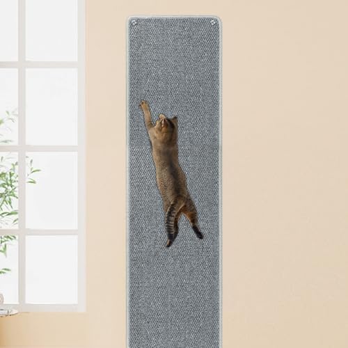 FHTONGE 71x15.8" Thickened Cat Wall Climbing Carpet with 16 Fixed Nails by FHTONGE