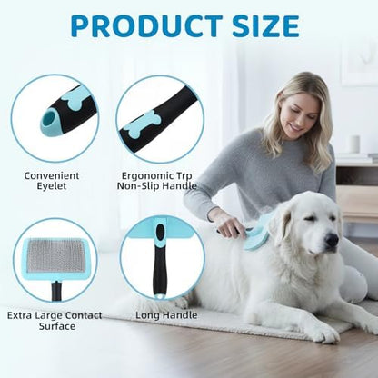 KEUYE Great Pyrenees Brush for De-Shedding and Fluffing Grooming - Image 3