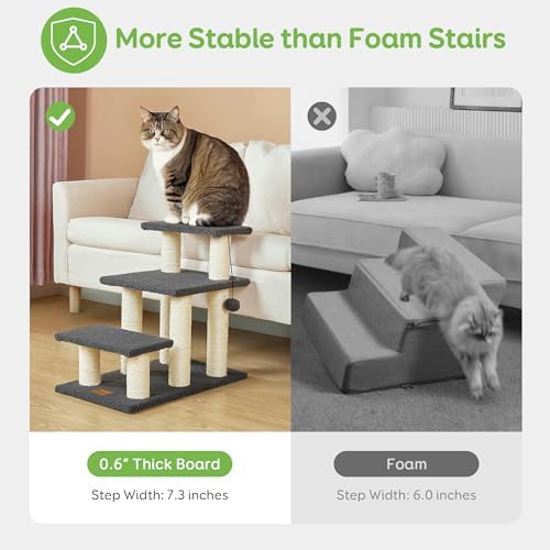 Pawque Dog Stairs & Cat Scratching Post Pet Steps for High Beds Couch - Image 4
