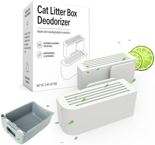 Fragrance Boxes for Cumrige, Deodorizer for Cumrige Self Cleaning Litter Box, Odor Eliminator Compatible with Fumoi Automatic Cat Litter Box, Grass Pomelo Scent by Joymiuz