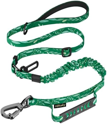 Hotsky Tactical Bungee Shock Absorbing No Pull Dog Leash,Leaves,4-6FT by Hotsky