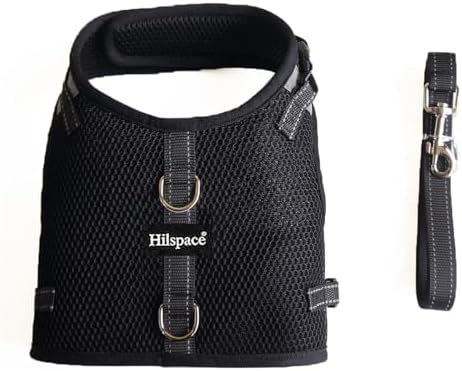 Mini Dachshund Harness – No Armpit Rub, Escape Proof, Reflective, No Pull Vest-Style Dachshunds Harness,Breathable Mesh Dog Harness (Black, S: Chest 32-41cm (12.5"-16")) - Image 4