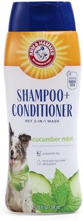 Arm & Hammer 2-in-1 Dog Shampoo and Conditioner, Cucumber Mint, 20 Fl Oz by ArmHammer