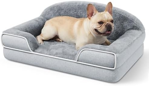 Orthopedic Dog Bed for Small to Medium Dogs, 30"x20" Dog Couch Bed by TRAHOME