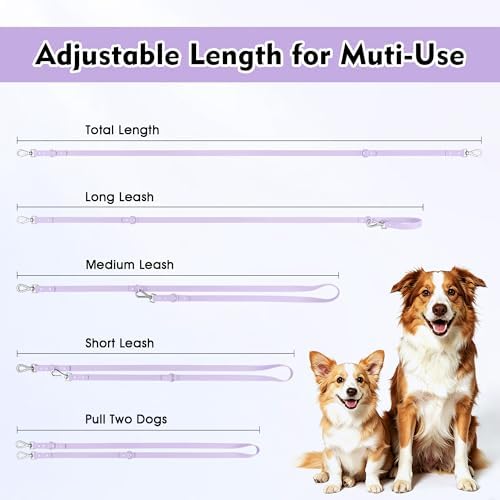 Wisedog Waterproof Dog Leash, Lilac, 5 ft × 3/4 in - Image 5