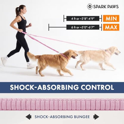 Spark Paws Hands Free Dog Leash - Bungee Waist Belt for Running & Walking - Image 4