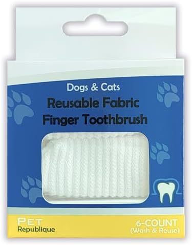 Pet Republique Soft Fabric Finger Toothbrush Kit for Dogs and Cats – Washable & Reusable (6 Count) - Image 5