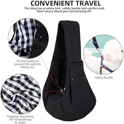 ARZQUT Dog and Cats Carrier Sling, Small Pet Carrier with Storage Pocket - Image 4