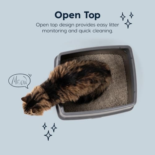 IRIS USA Stainless Steel Litter Box Enclosed High Sided for Cats - Image 5