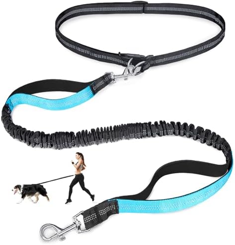 Laqibak Hands Free Dog Leash,Adjustable Waist Leash for Dog,4.2-6.7 Feet by laqibakProductcollection
