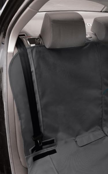Kurgo Rover Extended Bench Seat Cover for Dogs, Car Bench Seat Covers, Back Seat Cover Protector for Pets, Water Resistant, Contains Seat Anchors, Scratch Proof, 63" Wide for SUVs and Trucks, Charcoal
