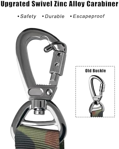 Hotsky Tactical Bungee Shock Absorbing No Pull Strong Dog Leash,CP,4-6FT - Image 5