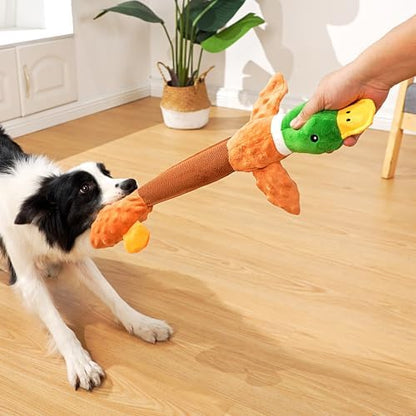 Sedioso Extra Large Dog Toy, Durable Dog Toy for Large Breed, 20 Inch Tug of War Dog Interactive Toy, Stuffed Animal Dog Chew Toy with Crinkle Paper for Small, Middle and Big Dogs(Duck) - Image 4