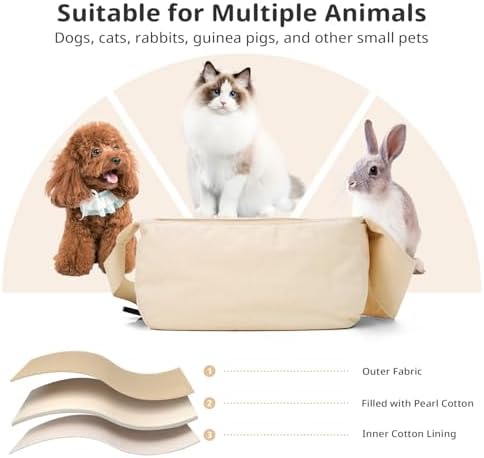 ONECUTE Dog Sling Carrier 15 lbs, Small Dog Carrier Sling for Cat & Puppies - Image 3