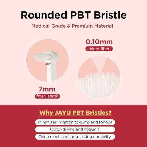JAYU PET Dental Care Brush Soft Bristles 3ea - Image 6