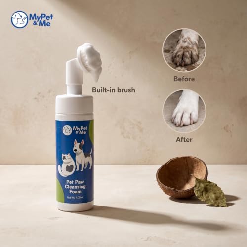 Dog Paw Cleaner – No-Rinse Foam, Silicone Brush, Dogs & Cats - Image 2