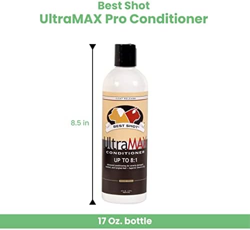 Best Shot UltraMAX Pro Conditioner, Detangling, and Hydrating Conditioner, Coat Release Technology, Sweet Pea Essence, 17 Oz. - Image 2