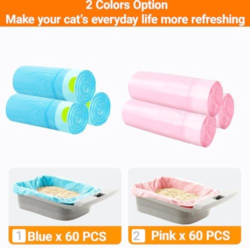 Automatic Cat Litter Box Liner 120 CT Bag Compatible with Neakasa PetPivot - Image 2