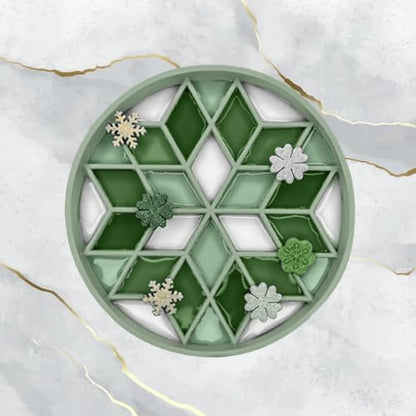 OHMO Slow Feeder Dog Bowl, 7.3" Lick Mat for Dogs, Diamond, Sage Green - Image 5
