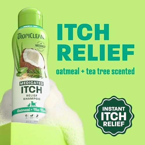 TropiClean Oatmeal Dog Shampoo, Medicated, 20oz - Image 2