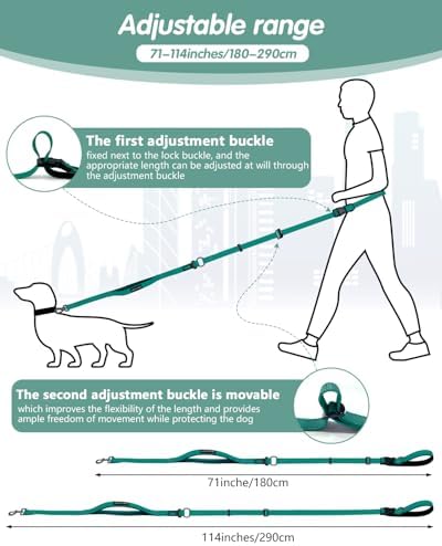 Hands Free Dog Leash, Multifunctional Crossbody Dog Leash - Image 2