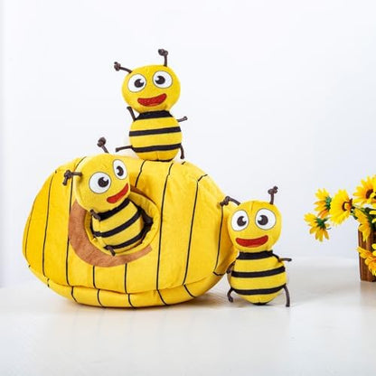 Hollypet Squeaky Hide and Seek Dog Toys for Small and Medium Dogs, Bees - Image 4