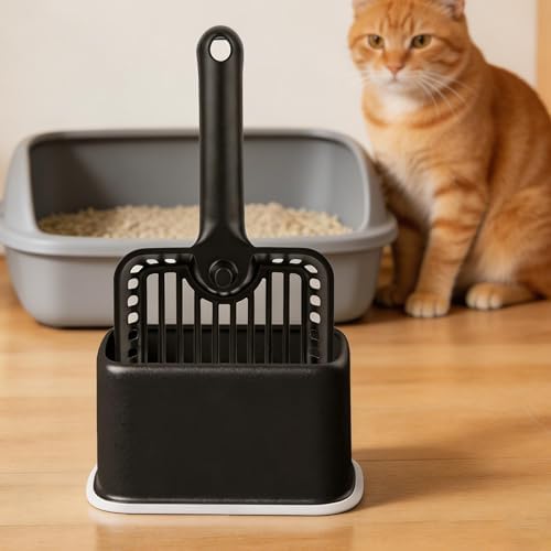 [2026 Version XXL Large Pooper Scooper, Heavy Duty Cat Litter Scooper with Holder Cat Scooper for Litter Box Kitty Litter Scoop,Perfect for Cat Litter Box Cleaning - Image 4