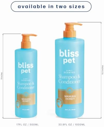 Bliss Pet Manuka Honey Dog Shampoo Conditioner and Detangler, 17 Fl Oz - Image 5