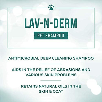Nature's Specialties Lav-N-Derm Ultra Concentrated Calming Antiseptic Dog Shampoo for Pets, Natural Choice for Professional Groomers, Relieves Various Skin Problems, Made in USA, 16 oz - Image 3
