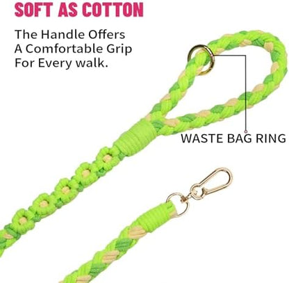 Dual Dog Leash,Double Dog 360 Swivel No Tangle Walking Leash,Comfortable Shock Absorbing Reflective Bungee for Two Dogs (Green) - Image 3