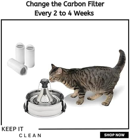 NISPIRA Charcoal Water Filter Replacements for Drinkwell 360 Pet Dog Cat Water Fountain, 12 Packs - Image 3